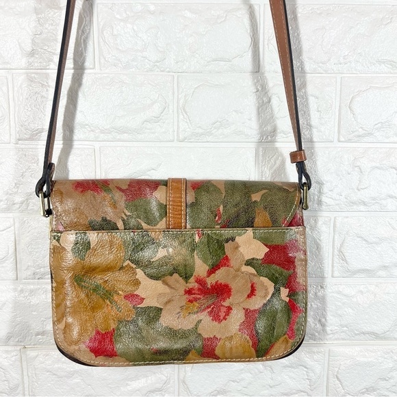 Patricia Nash floral leather crossbody - Picture 3 of 9